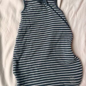 Navy and White Striped Kids Sleeveless One Piece
